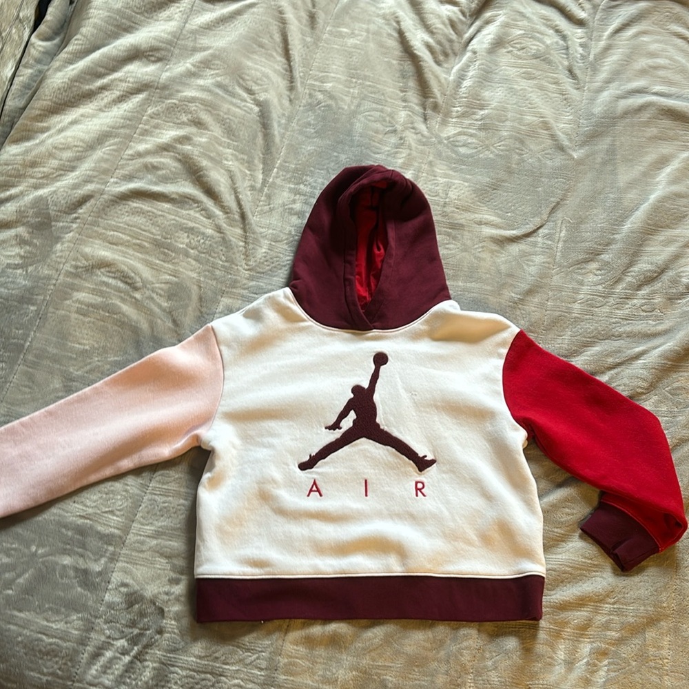 Kids Jordan cropped hoodie